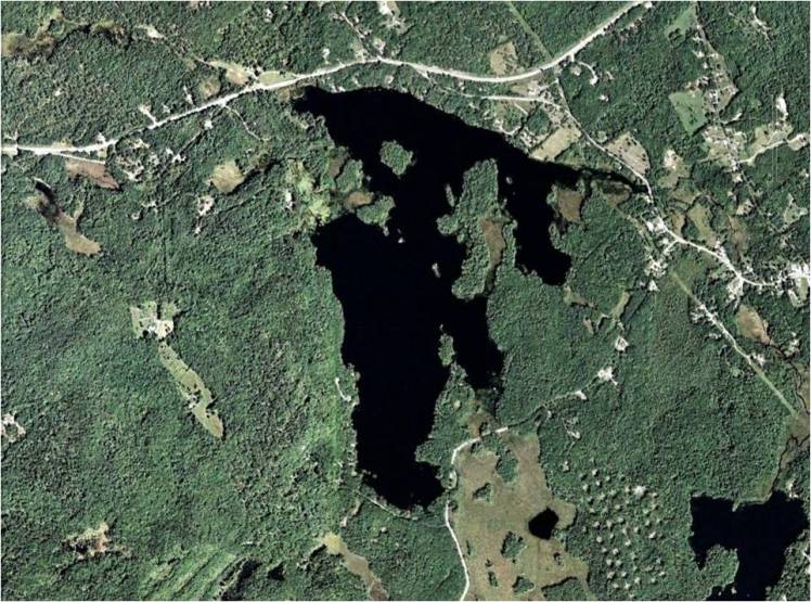 Lake Wicwas from google earth